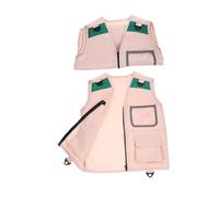 Didiseaon 2 Pièces Gilet Garçon Fille Explorer Kaki Costume Cosplay Aventure Extérieur pour Jeux de Rôle et Spectacles