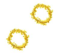Didiseaon 2 Pièces Guirlande Décorative Étoile Dorée en Clinquant Acier | Décoration Intérieure et Extérieure, Salon et Ambiance Festive, Style Créatif et Brillant, Forme Étoile