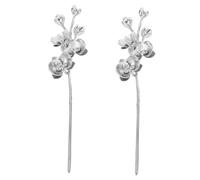 Didiseaon 2 Pièces Hair Chopsticks Vintage Butterfly Hairpin Chinese Hanfu Hair Accessories With Brushed Texture For Traditional And Modern Hairstyles