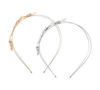 Didiseaon 2 Pièces Headband Creux Or et Accessoire de Cheveux Élégant pour Mariage Bal et Occasions Spéciales Bandeau Printemps