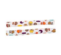 Didiseaon 2 Pièces Housses Poignée Poussette Coton Protège Poignée Antipoussière et Confort pour Garçon Fille et Manche Motif Chat Hibou