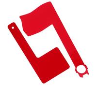 Didiseaon 2 Pièces Indicateur de Courrier Rotatif Acrylique Rouge Drapeau Aux Intempéries pour Boîte Aux Lettres Accessoire Extérieur Facile à Kit de Remplacement
