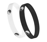Didiseaon 2 Pièces Lot De Bracelets En Silicone Équilibre Pour Femmes Et Hommes Design Élégant Et Chic