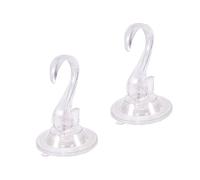Didiseaon 2 pièces Lot de Crochets Ventouse Muraux Plastique Amovibles Supports à Ventouse Réutilisables pour Serviettes Loofahs Vêtements pour Salle de Bain et Cuisine Fixation Solide