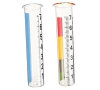 Didiseaon 2 Pièces Lot de Tubes de Remplacement Verre Borosilicate pour Pluviomètre Extérieur Résistance Anti-Rayures Lecture Précise des Précipitations pour Jardin Ferme et Irrigation
