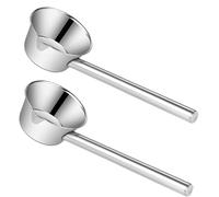 Didiseaon 2 pièces Louche Acier Inoxydable avec Manche Long Louche de Cuisine et Arrosoir pour Jardin Capacité Ergonomique et Résistante Chaleur pour Fleurs et Légumes
