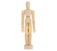 Didiseaon 2 pièces Mannequins Articulés pour Dessin Modèles Sculptés avec Support pour Artistes Croquis Fusain et Décoration Bureau Maison