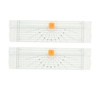 Didiseaon 2 Pièces Massicot Portable avec Règle Pliable Coupe Précise pour Scrapbooking Photos et Étiquettes Outil pour Bureau et