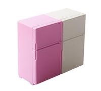 Didiseaon 2 pièces Miniature Dollhouse Refrigerator Toy Set Realistic Mini Fridge Furniture for Dollhouse Decoration and Role Play
