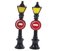 Didiseaon 2 pièces Miniature Lampadaires de Rue pour Garçon Fille de Décorations Réalistes pour Maisons de Poupées et Maquettes Faciles à Installer Modèles Éducatifs pour Scènes Miniatures