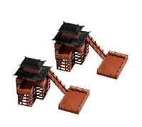 Didiseaon 2 pièces Miniature Résine Décor Japonais pour Jardin Zen Accessoires Micro Paysage pour Bonsaï Bureau et Aquarium Modèle Traditionnel Chinois Compact et Réaliste