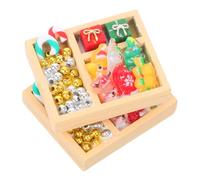 Didiseaon 2 Pièces Miniatures Candy Dollhouse Model Mini Sweet Ornaments for Christmas Decor and Dollhouse Accessories Festive Tiny Candy Toys for Home and Party Decoration