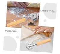 Didiseaon 2 pièces Moule à Biscuits Alliage à Pâte et Découpeur Multi Fonctions pour Pâtisserie Outil de Découpe pour Pizza et Motifs Treillis Manche Sécurisé