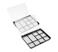 Didiseaon 2 pièces Palette Fard à Paupières Vide Magnétique avec Couvercle Transparent Plateau Léger pour Rangement Fards Modulables