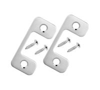 Didiseaon 2 pièces Plaque de Gâche de Renforcement pour Porte Extérieure Lot de Acier Inoxydable Installation Facile Sécurité Améliorée Plaque de Serrure Accessoire pour Verrouillage de