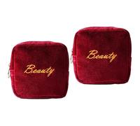 Didiseaon 2 Pièces Pochette pour Serviettes hygiéniques Trousses de Maquillage de Voyage Trousse de Toilette Transparente Porte-Coussinet d'allaitement de Serviette hygiénique