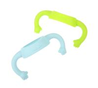Didiseaon 2 pièces Poignées de Biberon Silicone Lot pour Garçon Fille Design Ergonomique et Antidérapant pour Faciliter Apprentissage Boisson