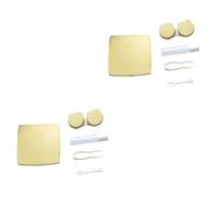 Didiseaon 2 Pièces Porte-lentille Mini Porte-Contacts Étui Miroir pour Lentilles De Étui De De Voyage Rangement des Lentilles De Cas De Mignons Cas Cas Golden