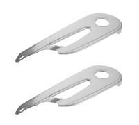 Didiseaon 2 Pièces Protection Chaîne Vélo Demi-Carter Semi-encastré en Fer Argenté, pour Chaîne et Plateau, Anti-Boue et Anti-éclaboussures, Léger, Compatible Vélo de Montagne et Route,
