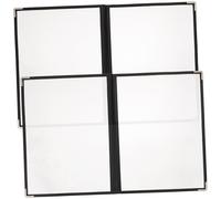Didiseaon 2 pièces Protège Menu Transparent PVC Couverture de Dossier Portable pour Restaurant Pochette Menu Souple Résistante et Facile à Lire