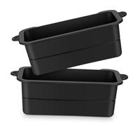 Didiseaon 2 pièces Revêtements Silicone pour Récupérateur de Graisse Réutilisables Protection Anti-Fuite Résistante à Haute Température Accessoires Adaptés pour Barbecue et Plaques de