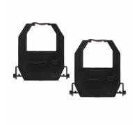 Didiseaon 2 Pièces Ruban de Remplacement Noir, Nylon Solide | Compatibilité Étendue, pour Horodatage sur Cartes, Usage Écoles et Gestion Rh, Maintien Net des Relevés