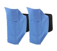 Didiseaon 2 Pièces Sangle de Jambe pour Téléphone Portable pour Entraînement et Course à Pied, Bracelet Réglable Non Glissant en Bande Élastique avec Fermeture Auto-agrippante Bleu