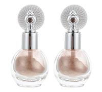 Didiseaon 2 Pièces Spray Paillettes Visage Paillettes Maquillage Poudre Spray Corps Surligneur Poudre Vaporisateur Brillant Poudre Pulvérisateur Cheveux Corps Poudre Décor Visage