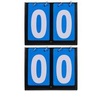 Didiseaon 2 Pièces Tableau de Score de Basketball à Double Face en PVC Léger Mécanisme de Bascule Rapide pour Compétitions Sportives et Terrains Scolaires
