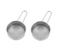 Didiseaon 2 pièces Tamis à Farine Acier Inoxydable Outils de Pâtisserie pour Cuisine Filtre à Sucre Fin Tamis à Main pour Boulangeries et Pâtisseries