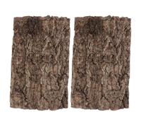 Didiseaon 2 Pièces Tapis d'escalade pour Reptiles en Bois Fond D'aquarium Décoratif Café Résistant et Facile à Installer pour Habitat de Lézards et Crabes