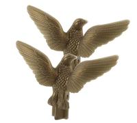 Didiseaon 2 pièces Tête de Mât Drapeau Aigle Doré Accessoires Hampe Drapeau Résistants Aux Intempéries Décoration Pratique pour Jardin et Salle de Réunion