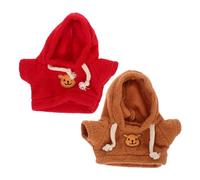 Didiseaon 2 pièces Vêtements Hoodie pour Poupée Ours Peluche Accessoires DIY Mignons pour Habiller Poupées Tenues Multiples pour Animaux Peluche