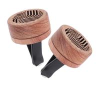 Didiseaon 2 Pièces Voiture Diffuseur Aromathérapie De Clip De Ventilation De Voiture Tablette De Parfum De Voiture Diffuseur D'huile Portatif Voiture Aromathérapie Acier Inoxydable Khaki