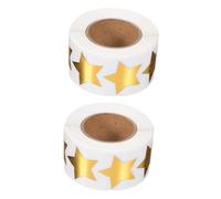 Didiseaon 2 rouleaux Autocollants de Récompense Forme de Pentagramme de Stickers Adhésifs Scintillants pour École Fêtes et Activités Manuelles Autocollants par Rouleau