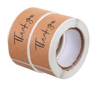 Didiseaon 2 rouleaux Étiquettes Adhésives Décoratives Thank You pour Autocollants Ronds pour Enveloppes et pour Boutiques et Petites Entreprises