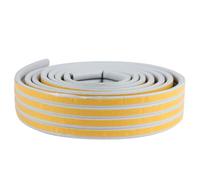 Didiseaon 2 Rouleaux Joint D'étanchéité de Porte Autocollant Epdm d 9x6 Bande Adhésive pour Portes et Gaze Cadres et Fenêtres en Aluminium Recoupable
