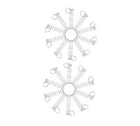 Didiseaon 20 Ensemble Tours avec Anneaux et Ressorts Accessoires de pour Spectacles de Proximité et Fêtes Garçon Fille