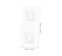 Didiseaon 20 ensembles Lot de Crochets Adhésifs Transparents Fixation Murale sans Perçage Forte Design Discret pour Organisation Maison Supports Plastiques Autocollants sans