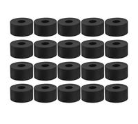 Didiseaon 20 Pièces Coussin Rond en Caoutchouc Noir Antidérapant | Support Nivelant, Fond Adhérent, Usage Atelier et Balcon, pour Fans et Équipements Sportifs