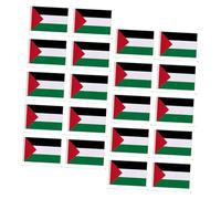 Didiseaon 20 pièces Drapeaux à Main Palestine avec Tiges Plastiques Petits Drapeaux pour Sport Fête Jardin Décoration Intérieure et Extérieure