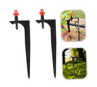 Didiseaon 20 pièces Embout Tuyau Arrosage Réglable avec Piquet Support Buse de Brumisation pour Pelouse et Irrigation Jardin Spray Micro Diffusion et Facile à Installer