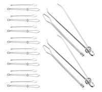 Didiseaon 20 pièces Kit de Enfileur de Cordon Métal avec Pinces Élastiques pour Guide de Cordage Outil de Couture pour Remplacement Lacets et Cordons Vêtements
