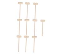 Didiseaon 20 pièces Lot de Mini Maillets Bois Lisse pour Garçon Fille Jouets Éducatifs Sûrs et Résistants Accessoires Polyvalents pour Jeu et Décoration Garçon Fille
