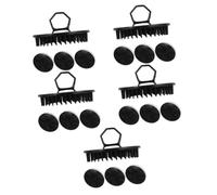 Didiseaon 20 Pièces Masseur De Tête Shampoing Dop Shampoing Nettoyant Shampooing Brosse De Shampoing Masseur Cuir Chevelu Exfoliant Du Cuir Chevelu Brosse à Cuir Chevelu Brosse à Cheveux