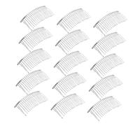 Didiseaon 20 Pièces Peigne à Torsadé Métallique avec Dents Courbées pour Cheveux Fins Accessoires de Mariage et Filles