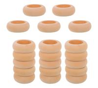 Didiseaon 20 Pièces Ronds de Serviette en Bois Rustiques, Lot Artisanal