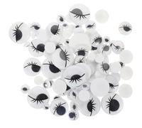 Didiseaon 200 pièces Autocollants Yeux Auto Adhésifs pour DIY Autocollants Yeux Animaux avec Cils pour Poupées Bricolage Créatif Décoration de Cartes et Projets Manuels