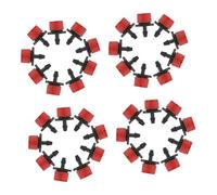 Didiseaon 200 pièces Émetteurs Darrosage Réglables pour Jardin Potager Pelouse Goutteurs Micro Irrigation pour Tubes Débit Rouge et Noir