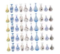 Didiseaon 200 Pièces Miniature Flower Vase Small Dollhouse Ornaments for Micro Landscape Decor for Fairy Garden and Home Decoration